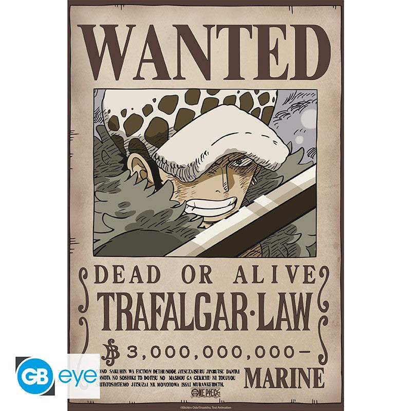 One Piece Wanted Law Wano Poster Plakat 52x38cm Dekoration