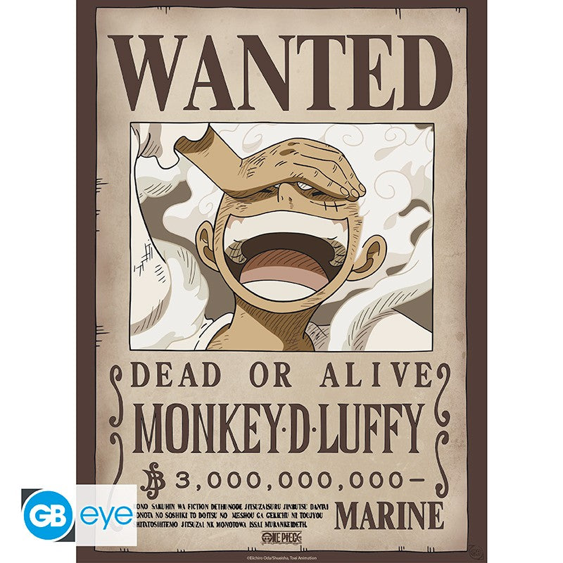 One Piece Wanted Luffy Wano Poster Plakat 52x38cm Dekoration