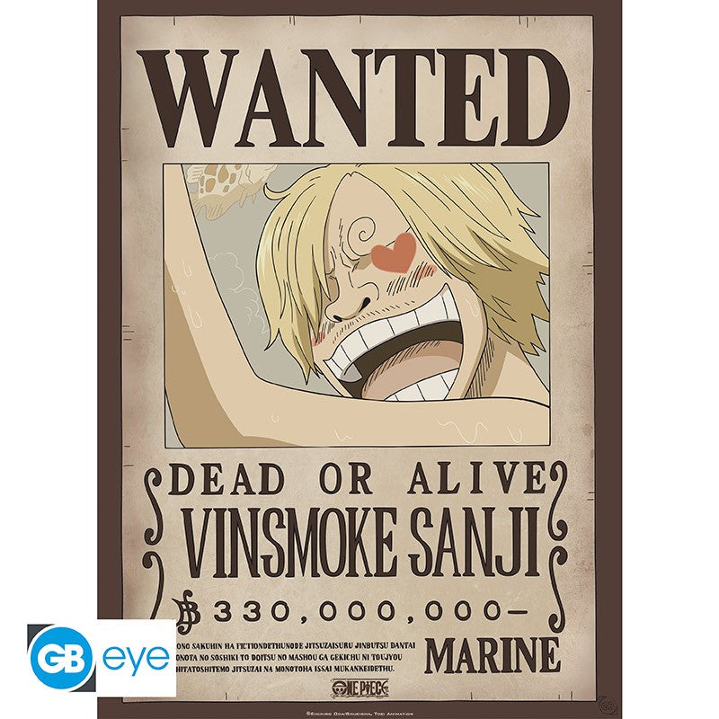 One Piece: Wanted Sanji - Poster/Plakat - 52x38cm