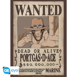 One Piece: Wanted Luffy + Ace - 2x Poster/Plakat - 52x38cm