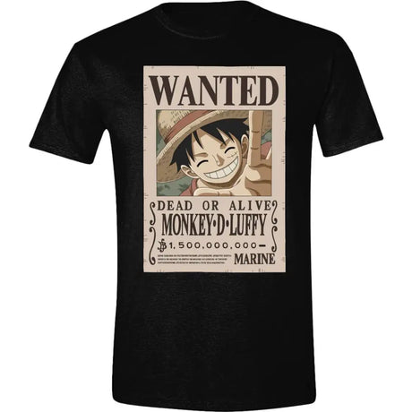 One Piece T-Shirt: Luffy Wanted Poster