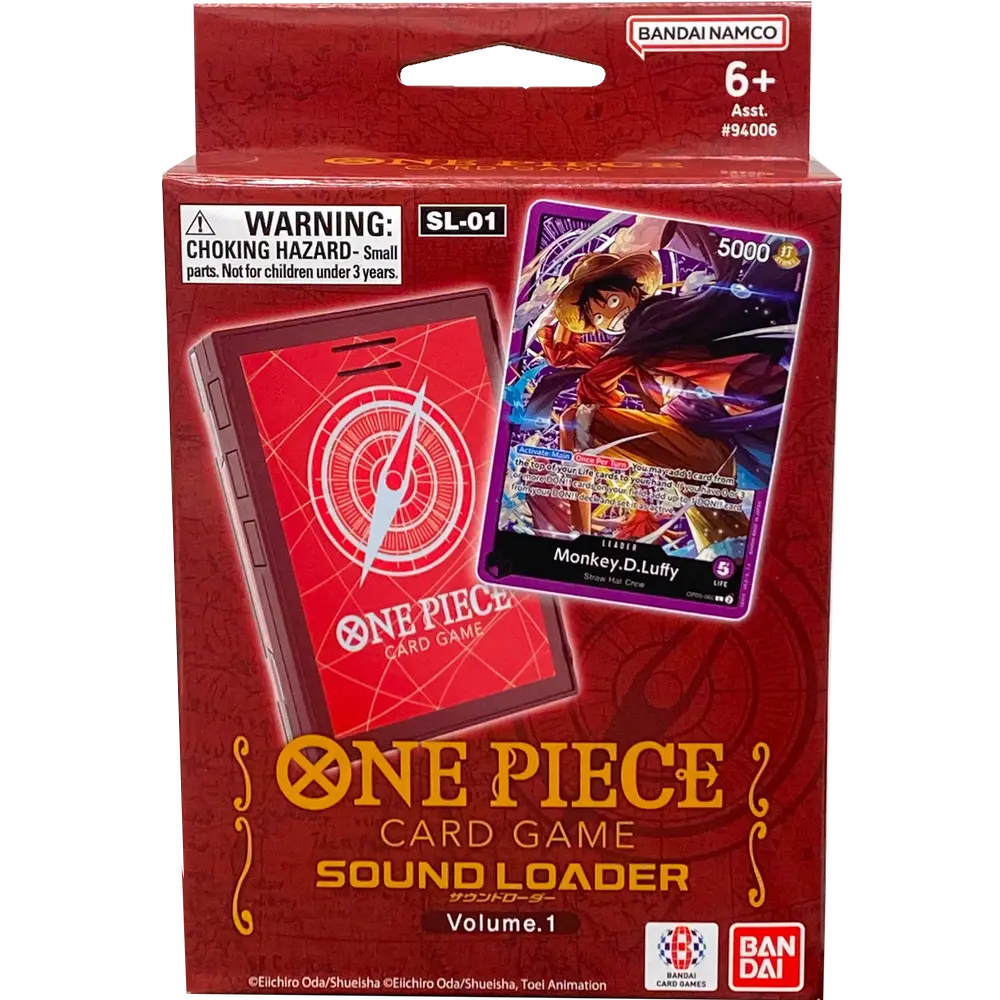 One Piece Card Game: Sound Loader Luffy - Volume 1 Tilbehør