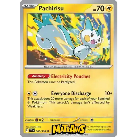 Pachirisu - 068/198 Enkeltkort Scarlet & Violet Base Set 