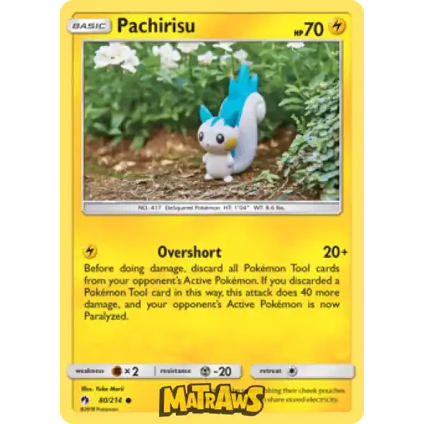 Pachirisu - 80/214 Enkeltkort Lost Thunder 