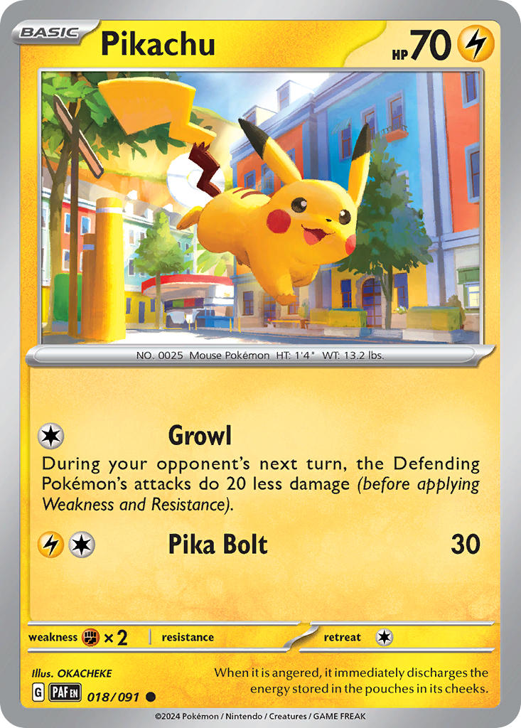 Pikachu⁣ - Paldean Fates⁣ (Common)⁣ [018]