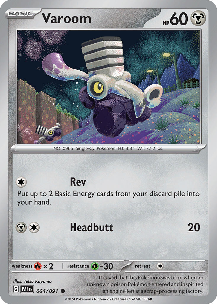 Varoom⁣ - Paldean Fates⁣ (Common)⁣ [064] English / Near Mint / Reverse-Holo Normal