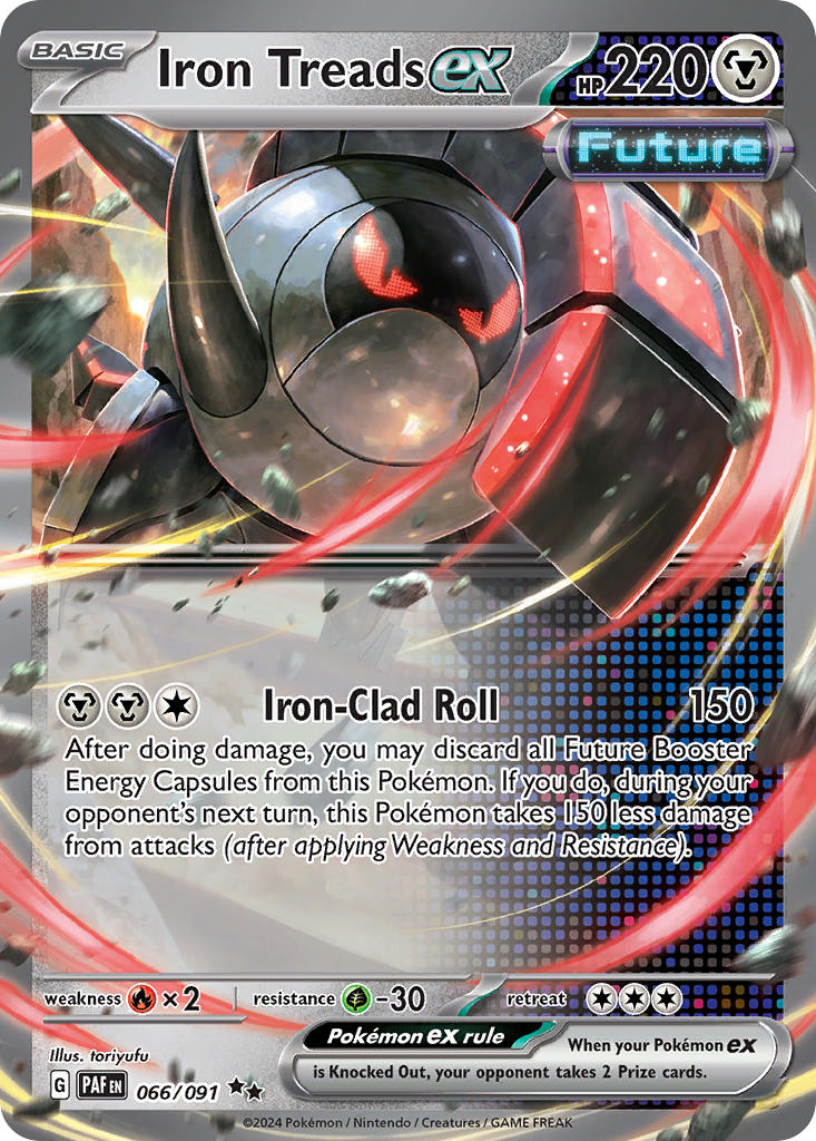 Iron Treads ex⁣ - Paldean Fates⁣ (Double Rare)⁣ [066] English / Near Mint / Normal