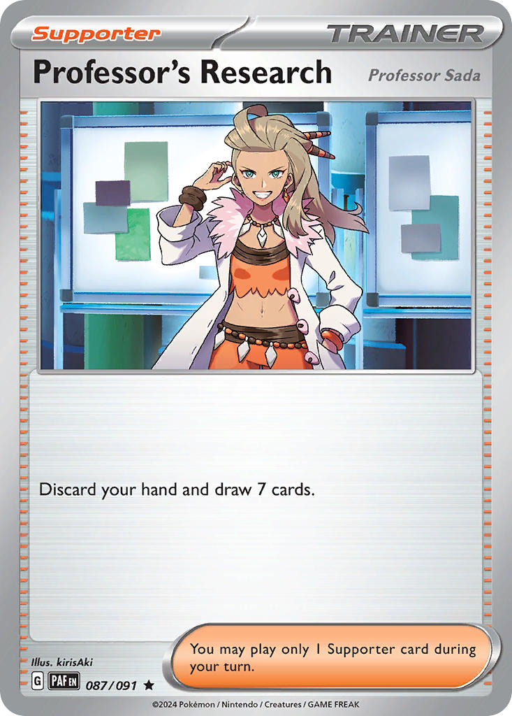 Professor's Research⁣ - Paldean Fates⁣ (Rare)⁣ [087] English / Near Mint / Reverse-Holo Normal