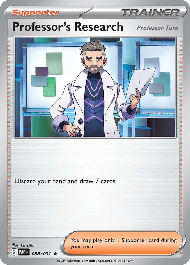 Professor's Research⁣ - Paldean Fates⁣ (Rare)⁣ [088] English / Near Mint / Reverse-Holo Normal