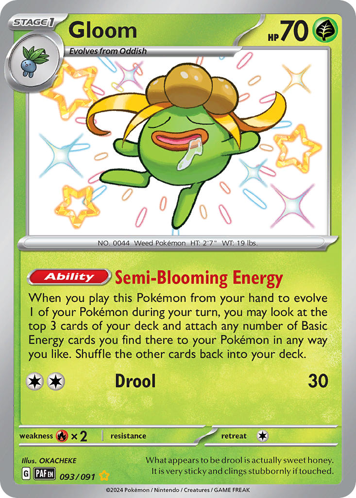 Gloom⁣ - Paldean Fates⁣ (Shiny Rare)⁣ [093] English / Near Mint / Normal