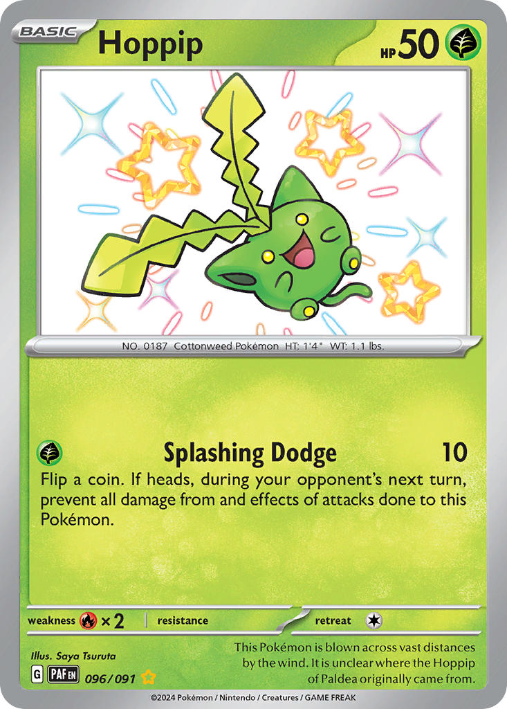 Hoppip⁣ - Paldean Fates⁣ (Shiny Rare)⁣ [096] English / Near Mint / Normal