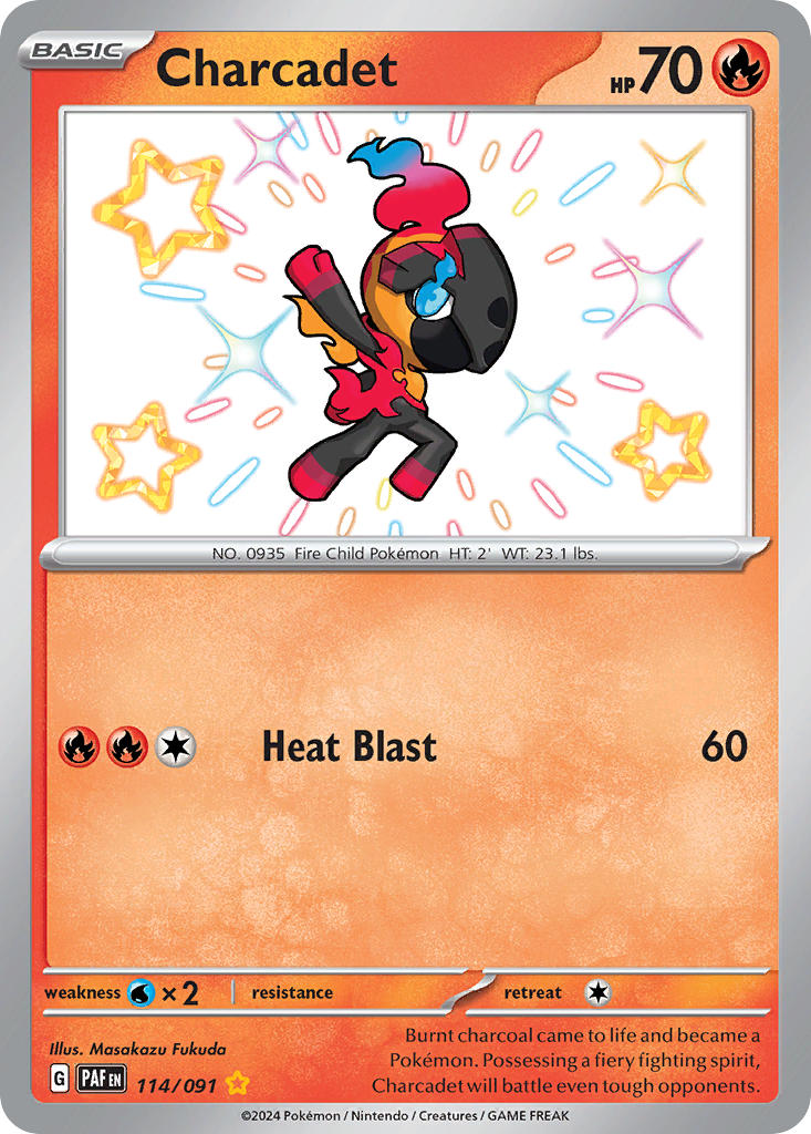 Charcadet⁣ - Paldean Fates⁣ (Shiny Rare)⁣ [114] English / Near Mint / Normal