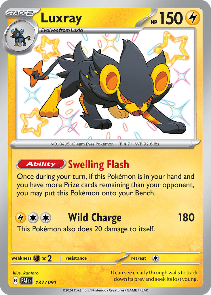 Luxray⁣ - Paldean Fates⁣ (Shiny Rare)⁣ [137] English / Near Mint / Normal