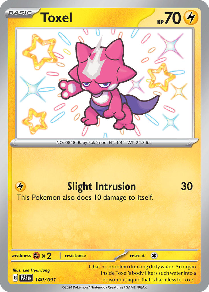 Toxel⁣ - Paldean Fates⁣ (Shiny Rare)⁣ [140] English / Near Mint / Normal