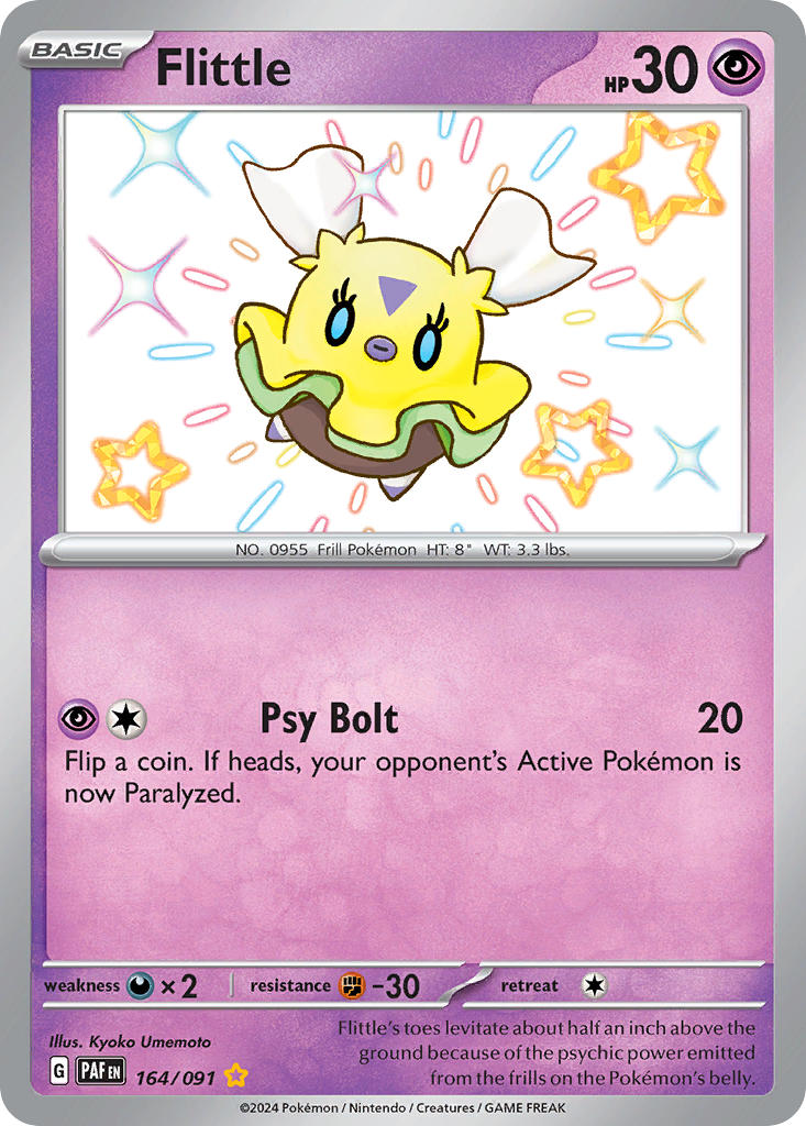 Flittle⁣ - Paldean Fates⁣ (Shiny Rare)⁣ [164] English / Near Mint / Normal