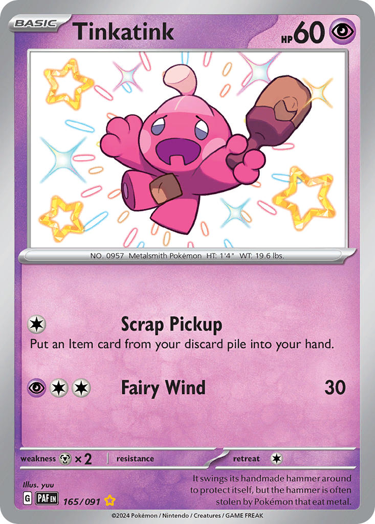 Tinkatink⁣ - Paldean Fates⁣ (Shiny Rare)⁣ [165] English / Near Mint / Normal