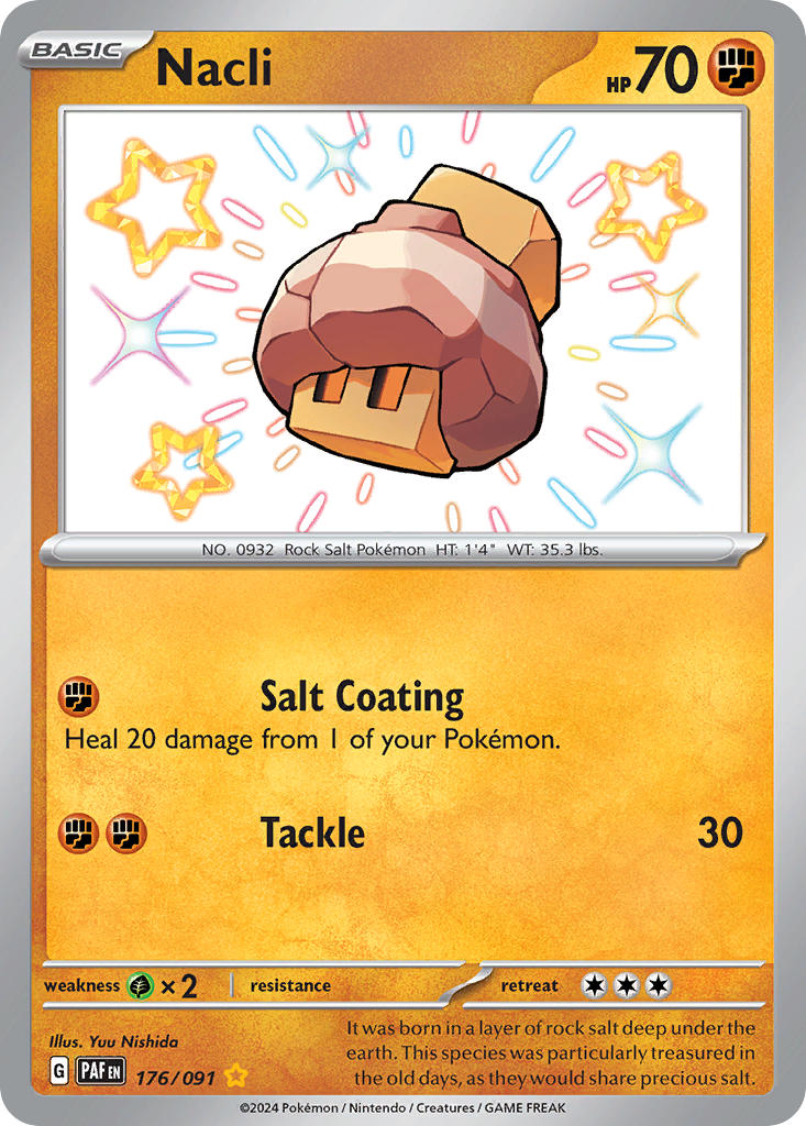 Nacli⁣ - Paldean Fates⁣ (Shiny Rare)⁣ [176] English / Near Mint / Normal