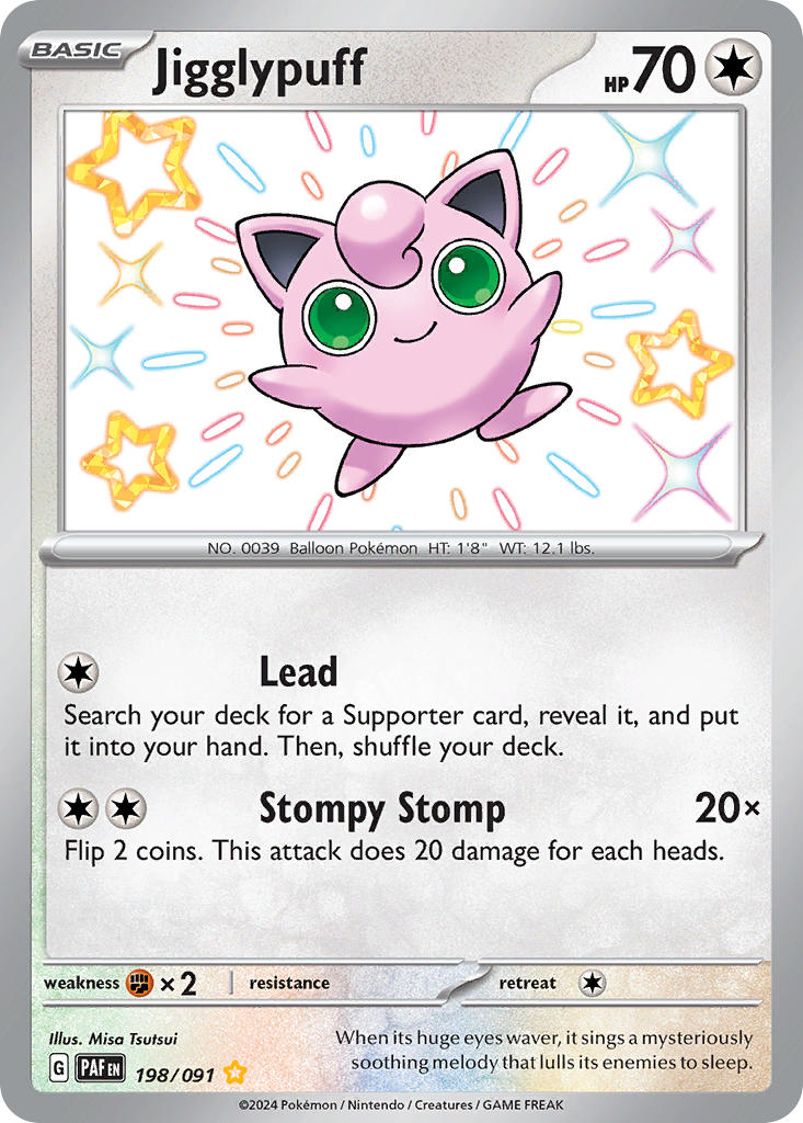 Jigglypuff⁣ - Paldean Fates⁣ (Shiny Rare)⁣ [198] English / Near Mint / Normal