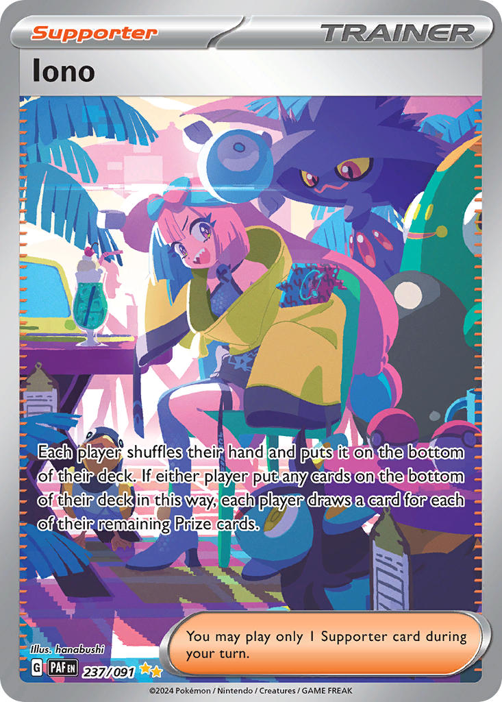 Iono⁣ - Paldean Fates⁣ (Special Illustration Rare)⁣ [237] English / Near Mint / Normal