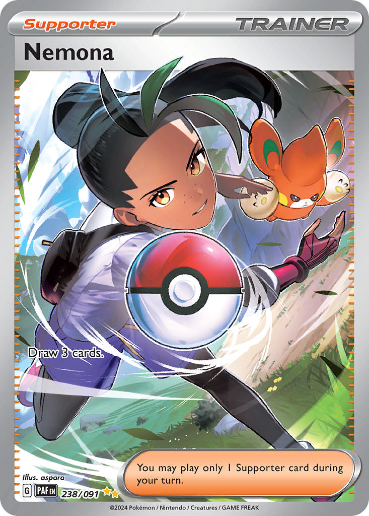 Nemona⁣ - Paldean Fates⁣ (Special Illustration Rare)⁣ [238] English / Near Mint / Normal