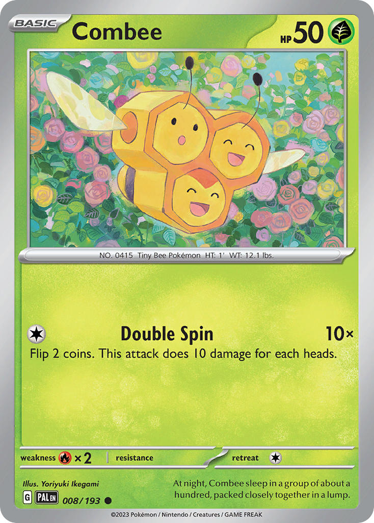 Combee⁣ - Paldea Evolved⁣ (Common)⁣ [008] English / Near Mint / Reverse-Holo Normal