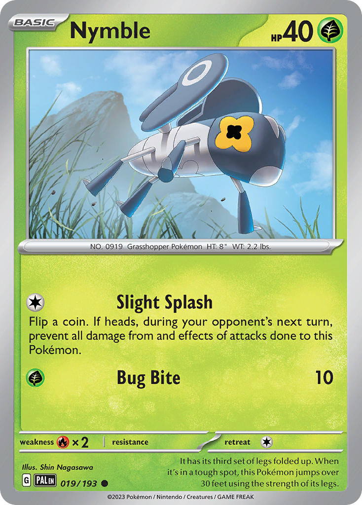 Nymble⁣ - Paldea Evolved⁣ (Common)⁣ [019] English / Near Mint / Normal