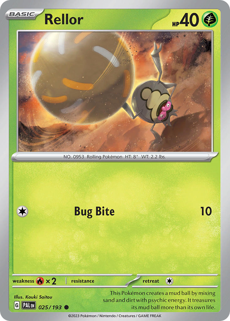 Rellor⁣ - Paldea Evolved⁣ (Common)⁣ [025] English / Near Mint / Normal