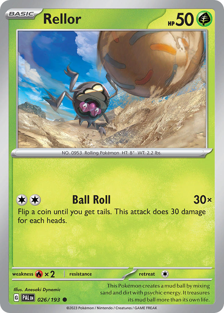 Rellor⁣ - Paldea Evolved⁣ (Common)⁣ [026] English / Near Mint / Normal