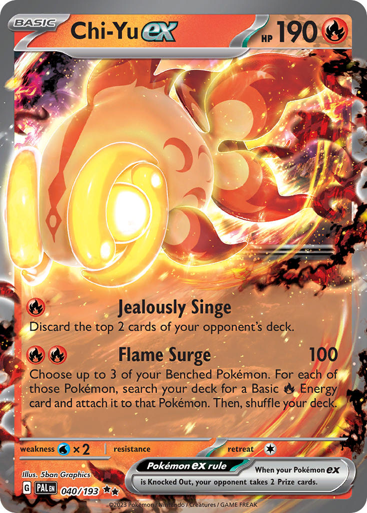 Chi-Yu ex⁣ - Paldea Evolved⁣ (Double Rare)⁣ [040] English / Near Mint / Normal