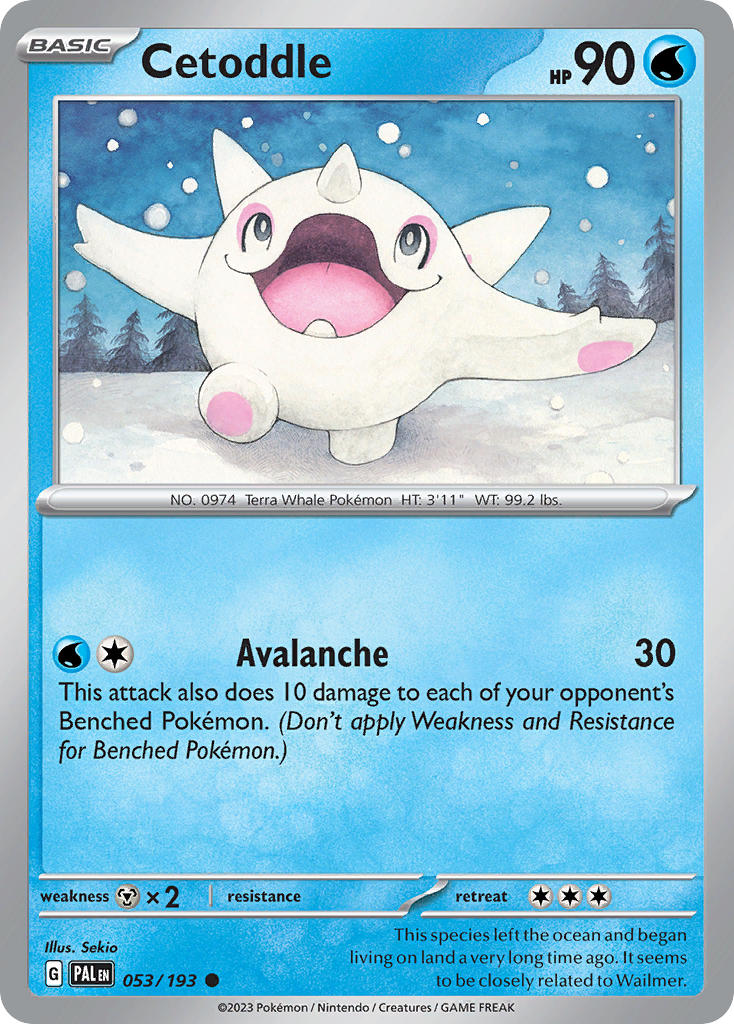 Cetoddle - Paldea Evolved (Common) [053] Kortspil
