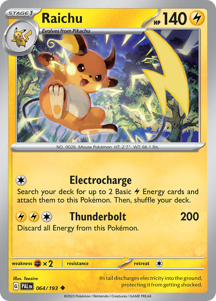 Raichu⁣ - Paldea Evolved⁣ (Uncommon)⁣ [064] English / Near Mint / Normal