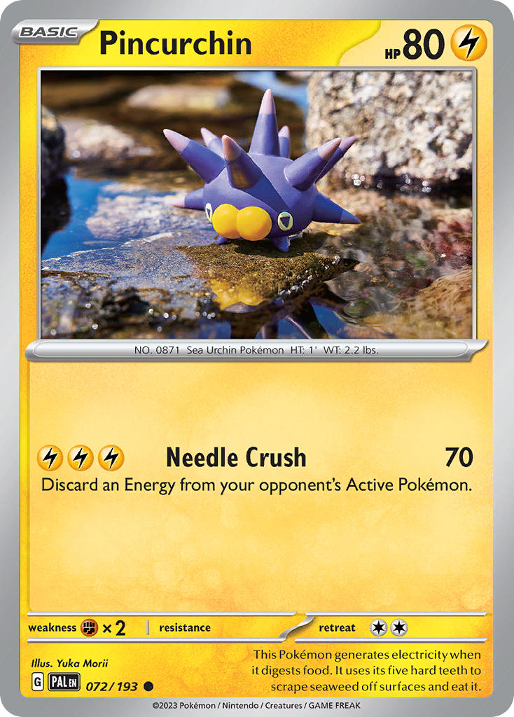 Pincurchin⁣ - Paldea Evolved⁣ (Common)⁣ [072] English / Near Mint / Reverse-Holo Normal