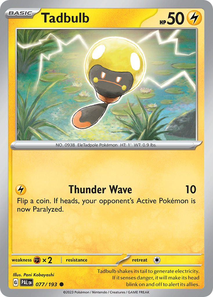 Tadbulb⁣ - Paldea Evolved⁣ (Common)⁣ [077] English / Near Mint / Normal