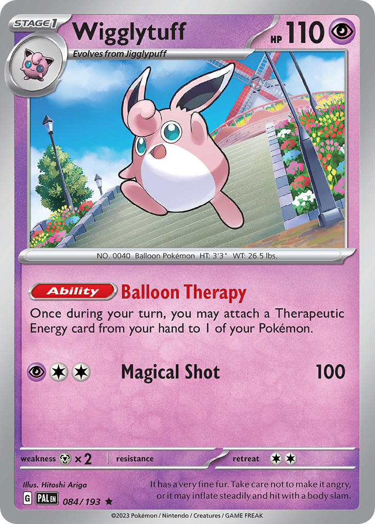 Wigglytuff⁣ - Paldea Evolved⁣ (Rare)⁣ [084] English / Near Mint / Reverse-Holo Normal
