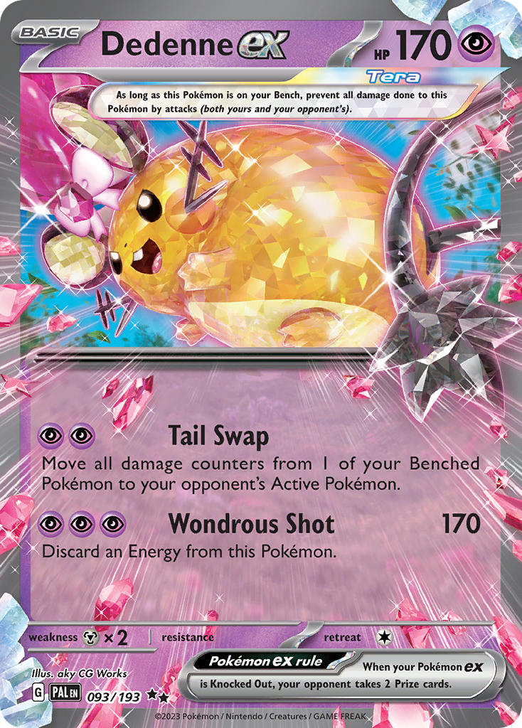 Dedenne ex⁣ - Paldea Evolved⁣ (Double Rare)⁣ [093] English / Near Mint / Normal