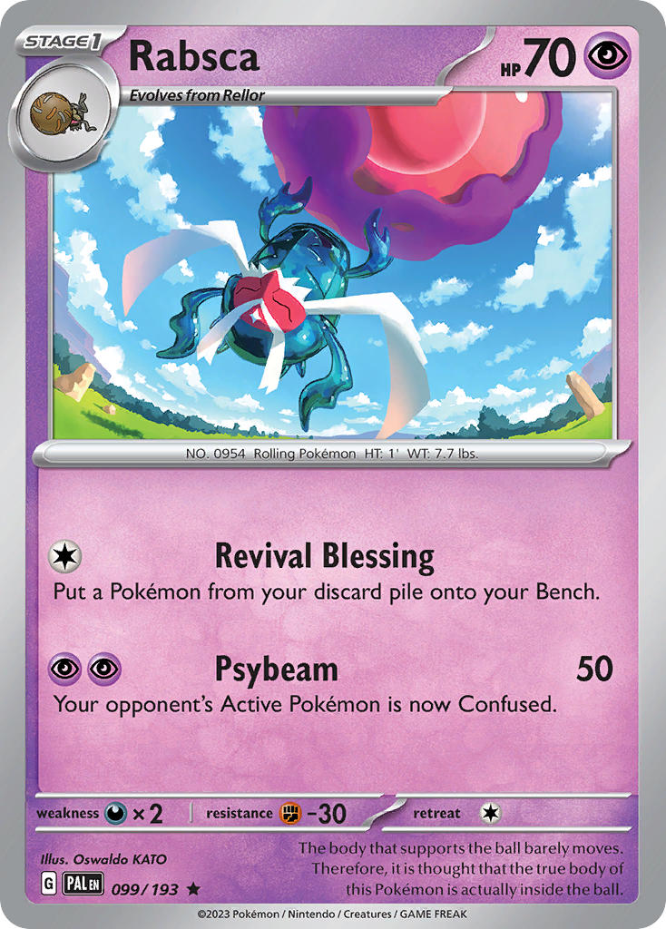 Rabsca⁣ - Paldea Evolved⁣ (Rare)⁣ [099] English / Near Mint / Normal