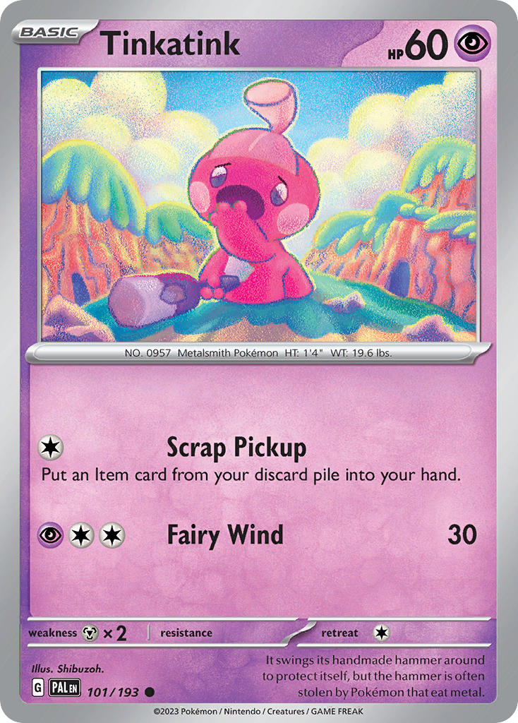 Tinkatink⁣ - Paldea Evolved⁣ (Common)⁣ [101] English / Near Mint / Reverse-Holo Normal