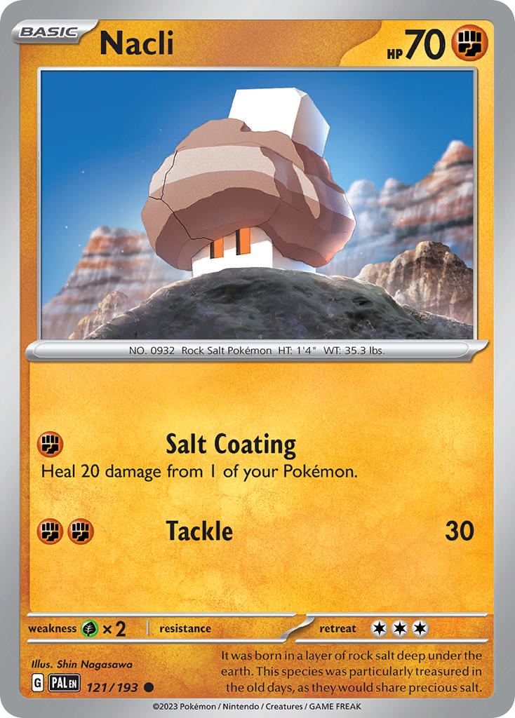 Nacli⁣ - Paldea Evolved⁣ (Common)⁣ [121] English / Near Mint / Normal