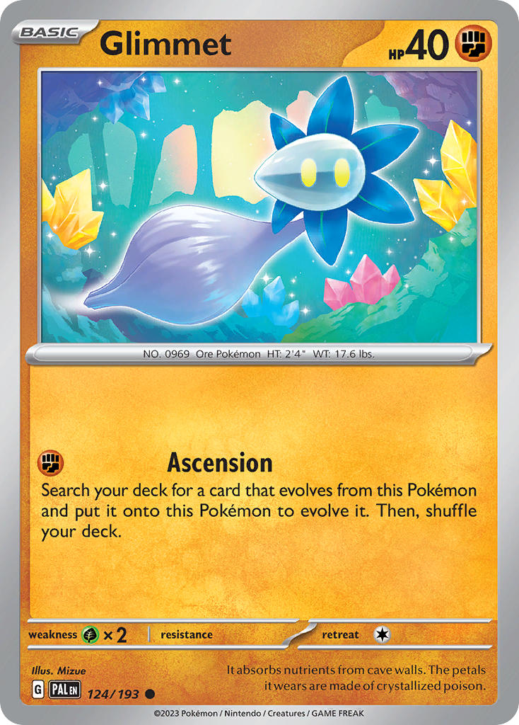 Glimmet⁣ - Paldea Evolved⁣ (Common)⁣ [124] English / Near Mint / Normal