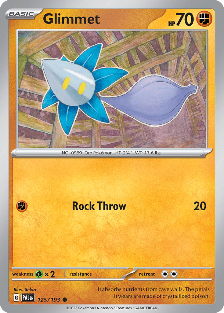 Glimmet⁣ - Paldea Evolved⁣ (Common)⁣ [125] English / Near Mint / Reverse-Holo Normal
