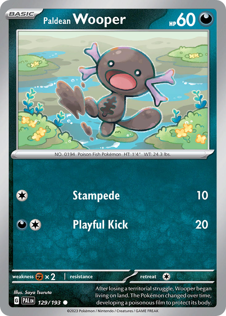Paldean Wooper⁣ - Paldea Evolved⁣ (Common)⁣ [129] English / Near Mint / Normal