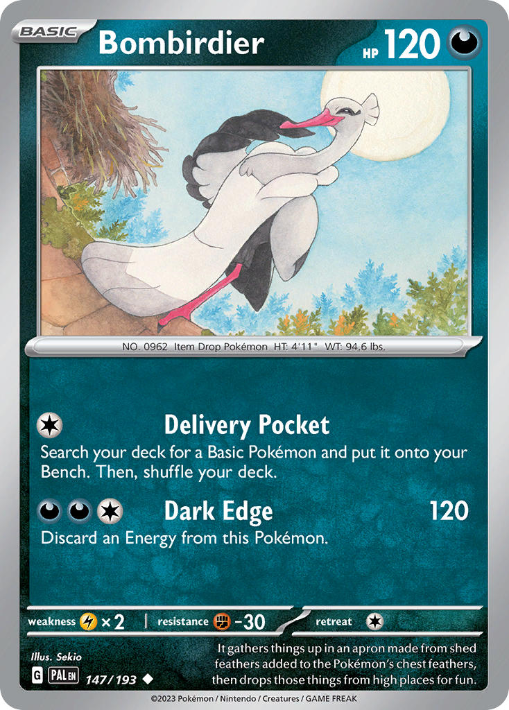 Bombirdier⁣ - Paldea Evolved⁣ (Uncommon)⁣ [147] English / Near Mint / Reverse-Holo Normal
