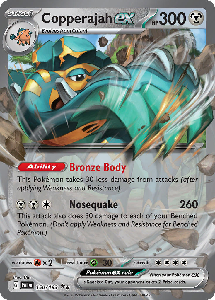 Copperajah ex⁣ - Paldea Evolved⁣ (Double Rare)⁣ [150] English / Excellent / Normal