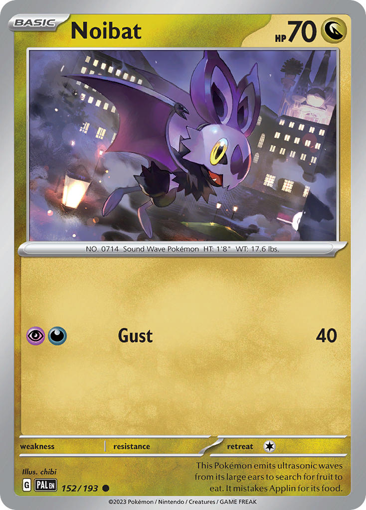 Noibat⁣ - Paldea Evolved⁣ (Common)⁣ [152] English / Near Mint / Reverse-Holo Normal