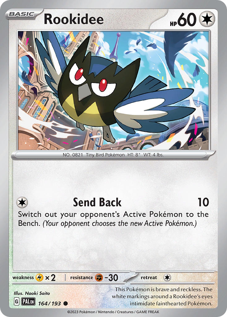 Rookidee⁣ - Paldea Evolved⁣ (Common)⁣ [164] English / Near Mint / Reverse-Holo Normal
