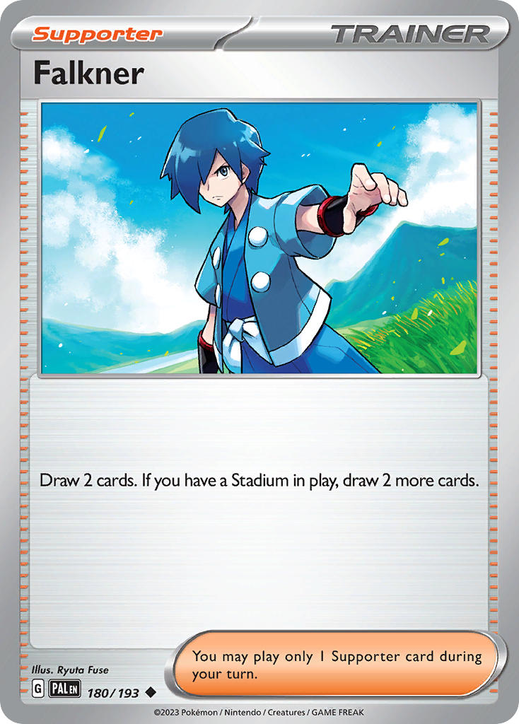 Falkner⁣ - Paldea Evolved⁣ (Uncommon)⁣ [180] English / Near Mint / Reverse-Holo Normal