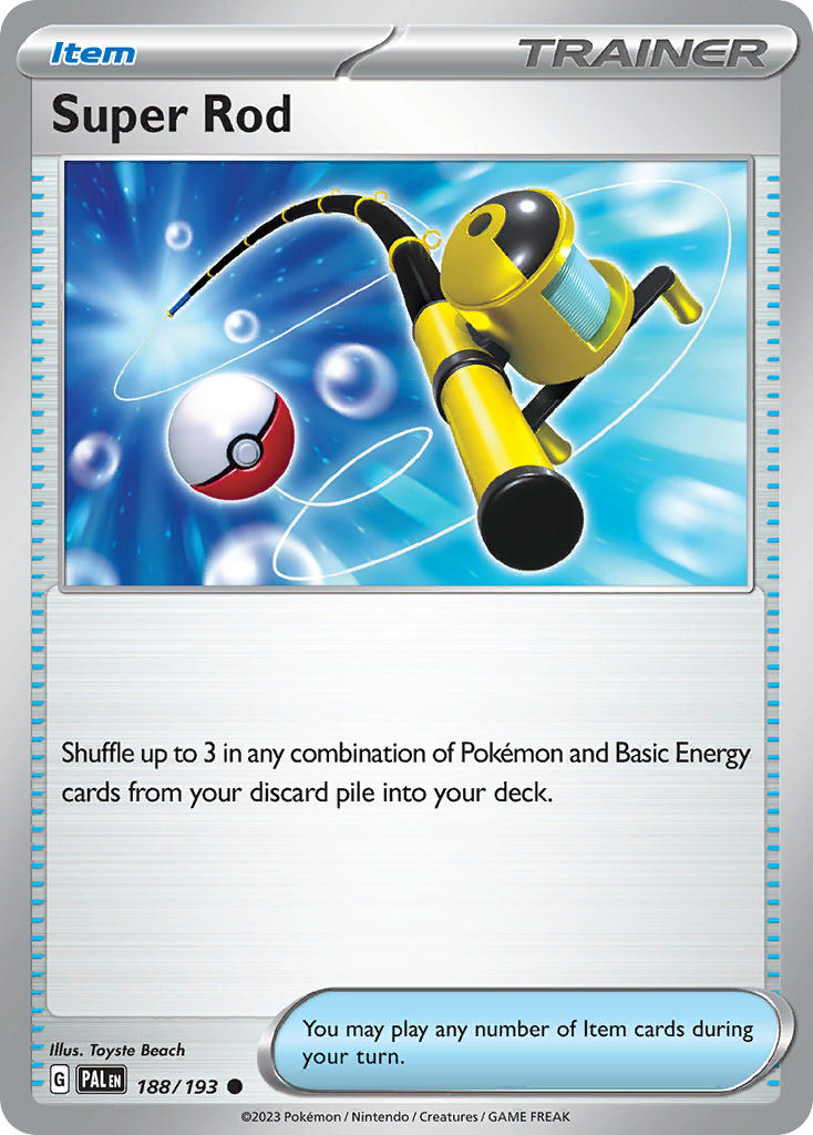 Super Rod⁣ - Paldea Evolved⁣ (Common)⁣ [188]