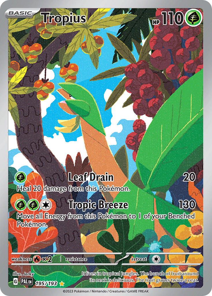Tropius⁣ - Paldea Evolved⁣ (Illustration Rare)⁣ [195] English / Near Mint / Normal