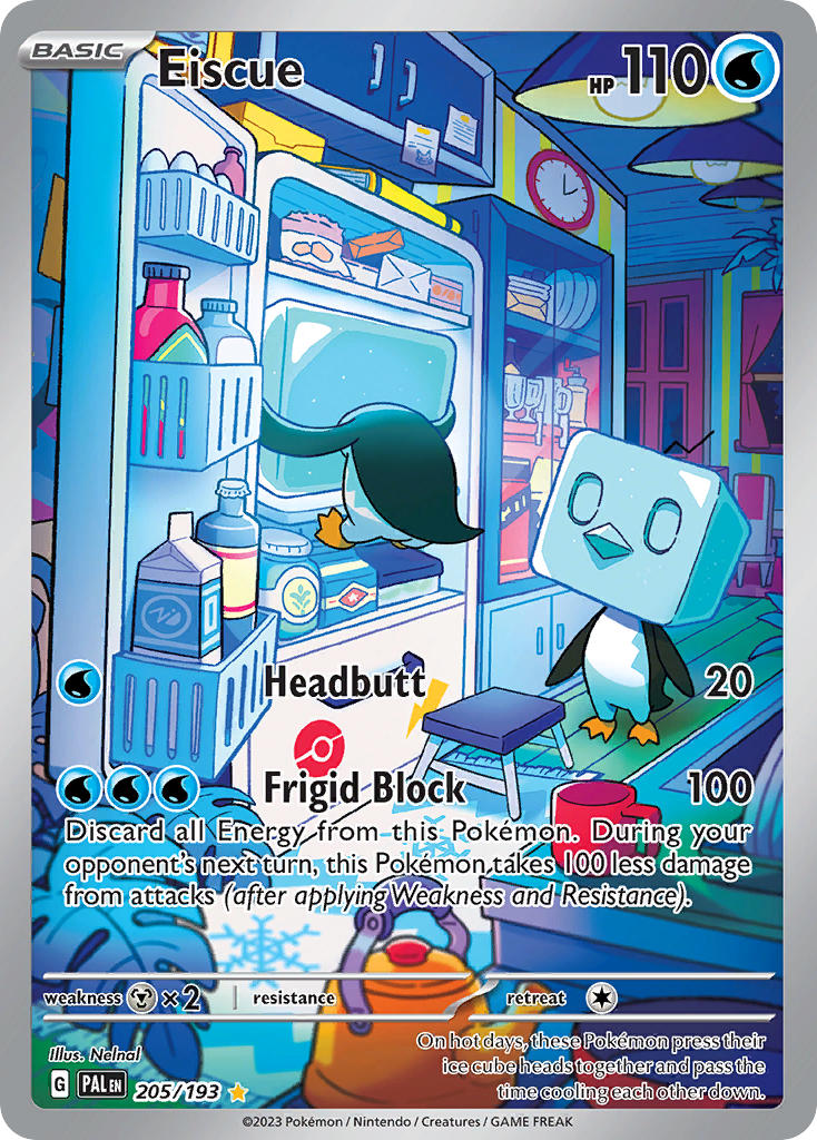 Eiscue⁣ - Paldea Evolved⁣ (Illustration Rare)⁣ [205] English / Near Mint / Normal