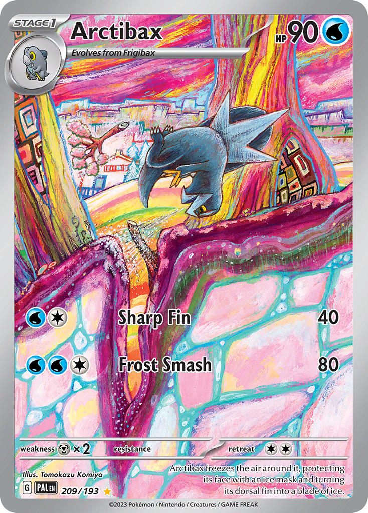 Arctibax⁣ - Paldea Evolved⁣ (Illustration Rare)⁣ [209] English / Near Mint / Normal